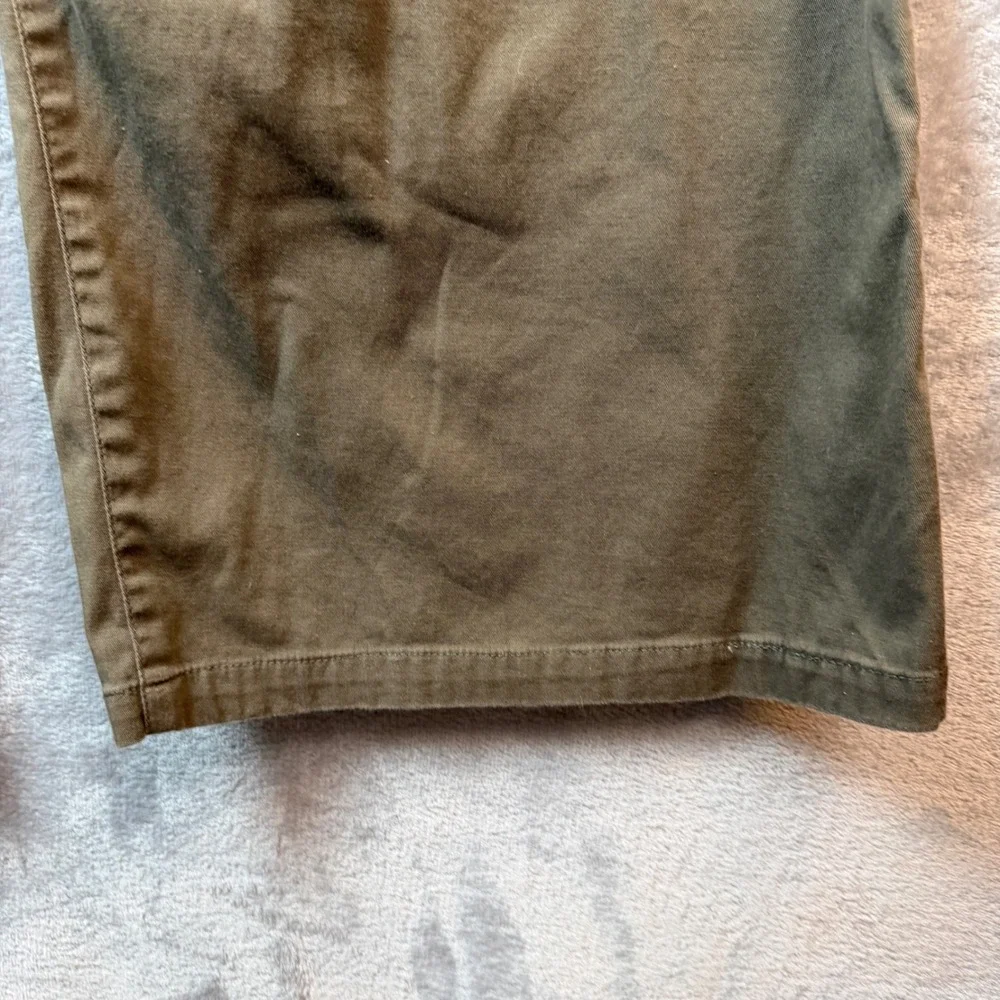 Lisa Rinna Collection Pants Womens 16 Green Wide Leg Utility Cargo A295847 Olive